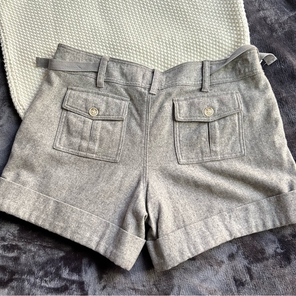 COPY - Anthropologie Hei Hei gray wool poly blend military style shorts Sz 12 E… - Picture 5 of 13